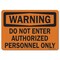 Signmission Safety Sign, OSHA Warning, 5" Height, 7" Width, Copy, Landscape OS-WS-D-57-L-19654 - alternate 1